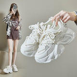 2025  ins Korean version of the new dad shoes for women  spring student sports running shoes casual shoes heightening FB3306-1