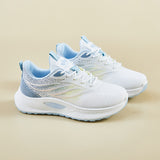 ins tide Korean version of flying woven sports shoes for women's  spring new student running casual shoes to increase the height of street shooting Q1003