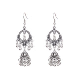 Rice bead bell tassel vintage earrings