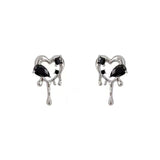 Skeleton love earrings