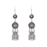Rice bead bell tassel vintage earrings