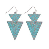 Tassel pendant alloy retro earrings