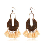 Bohemian fashion long tassel earrings