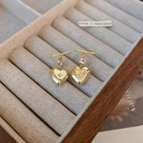 S925 Silver Needle Star Heart T-shaped Earrings