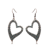 Round alloy earrings