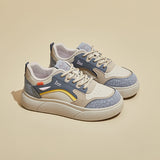 2025  spring little white shoes new Korean version ins female students platform heightening sports board shoes casual street shooting K1225