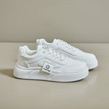 2025  spring little white shoes new Korean version ins female students platform heightening sports board shoes casual street shot SH502