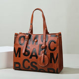 Women's bag new women's handbag bag high-end sense large-capacity tote bag fashionable texture letter shoulder tote bag