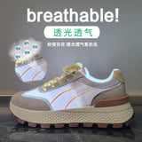 ins Korean version of the new Forrest Gump shoes for women's  summer student sports breathable casual shoes thick sole height increase J6119