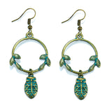 Geometric alloy retro earrings