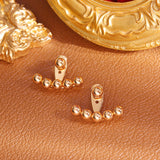S925 silver needle simple fashion beanie earrings