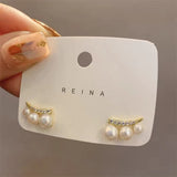 S925 Silver Needle Small Pearl Earrings