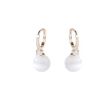 Zircon Earrings simple geometric Opal Earrings