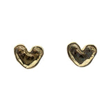 S925 silver needle love retro earrings hip-hop irregular small earrings