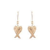 Pearl gold geometric earrings