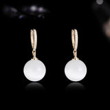 Compact geometric earring fashion opal earrings
