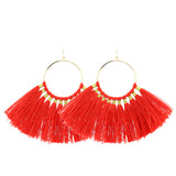 Geometric tassel simple earrings