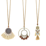 Vintage geometric handmade necklace