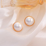 S925 silver needle simple small fragrant pearl earrings