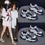 2025  Korean version of dad shoes for women  spring new breathable sports shoes for women ins tide students platform casual shoes for women Y01