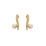 S925 silver needle pearl earrings