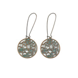 Bohemian Nepalese beads pendant earrings