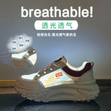 ins Korean version of the new dad shoes for women popular summer student running sports leisure mesh breathable HB6882-1