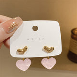 Sweet pink love exquisite earrings