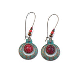Bohemian fashion alloy long earrings