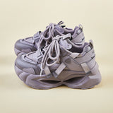 ins Korean version of the new dad shoes girl  spring student sports running casual thick sole height increase FB7703-2