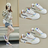 2025  spring little white shoes new Korean version ins female students platform heightening sports tide casual board shoes tide E801