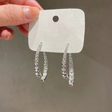 S925 silver needle crossed fishtail earrings