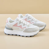 2025  ins Korean version of the new dad shoes girl  spring student running sports thick sole height casual street shot J6117
