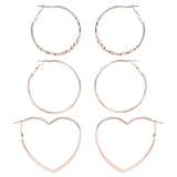 Geometric ring frosted earrings