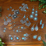 Exquisite Turquoise Bell Earrings