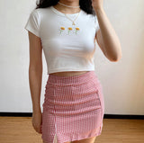 themeisles - Rouge Gingham Skirt