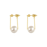 Simple and stylish small pearl earrings