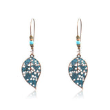 Bohemian Nepalese beads pendant earrings
