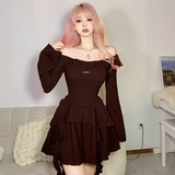 - Off The Shoulder A-line Homecoming Dress  GEU1353