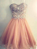 lemongor Pearl Pink Lovely Sparkle Prom Dresses, Homecoming Dresses , Party Dresses for Teen