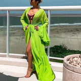Sexy White Beach Dress Casual Chiffon Flare Sleeve Tunic Summer Elegant Women Plus Size Beachwear Trumpet / Mermaid Dresses A911