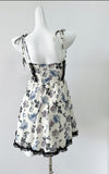 Momentlover Blue Rose Wish Cottagecore Princesscore Fairycore Coquette Gothic Kawaii Dress