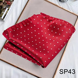 Momentlover Business Neck Scarf Men's Retro Scarf Men's Printing Scarf Small Square Men's Fall Suit Shirt Luxury Scarf Hiphop Men's Scarf