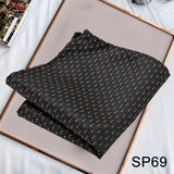 Momentlover Business Neck Scarf Men's Retro Scarf Men's Printing Scarf Small Square Men's Fall Suit Shirt Luxury Scarf Hiphop Men's Scarf