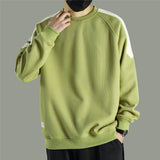 Momentlover  -  Quality Basic Oversized Sweatshirt Men Unisex Casual Cotton Pullover Korean Hoodies New Harajuku Streetwear Men Clothings