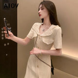 Summer Fashion Vintage Harajuku Midi Dress Women Sexy Slit Slim Korean Elegant Chic Office Vestidos Short Sleeve Dresses