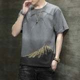 Momentlover  -  Fashion Printed O-Neck Short Sleeve T-Shirt Men's Clothing Summer New Oversized Casual Pullovers All-match Tee Shirt