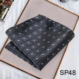 Momentlover Business Neck Scarf Men's Retro Scarf Men's Printing Scarf Small Square Men's Fall Suit Shirt Luxury Scarf Hiphop Men's Scarf