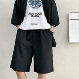 Momentlover  -  Summer Men's Sets Half Sleeve Blazer Suits Solid Short Sleeve Button Shirt + Shorts Korean Handsome Loose  2 Piece Set Outfits