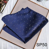 Momentlover Business Neck Scarf Men's Retro Scarf Men's Printing Scarf Small Square Men's Fall Suit Shirt Luxury Scarf Hiphop Men's Scarf